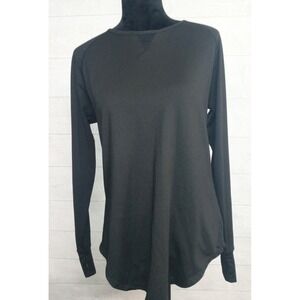 FIP‎ Women's Long Sleeve Stretch Shirt Size XL Black